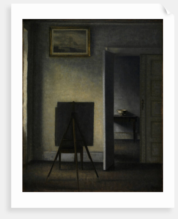 The Artist's Easel, 1910 by Vilhelm Hammershoi