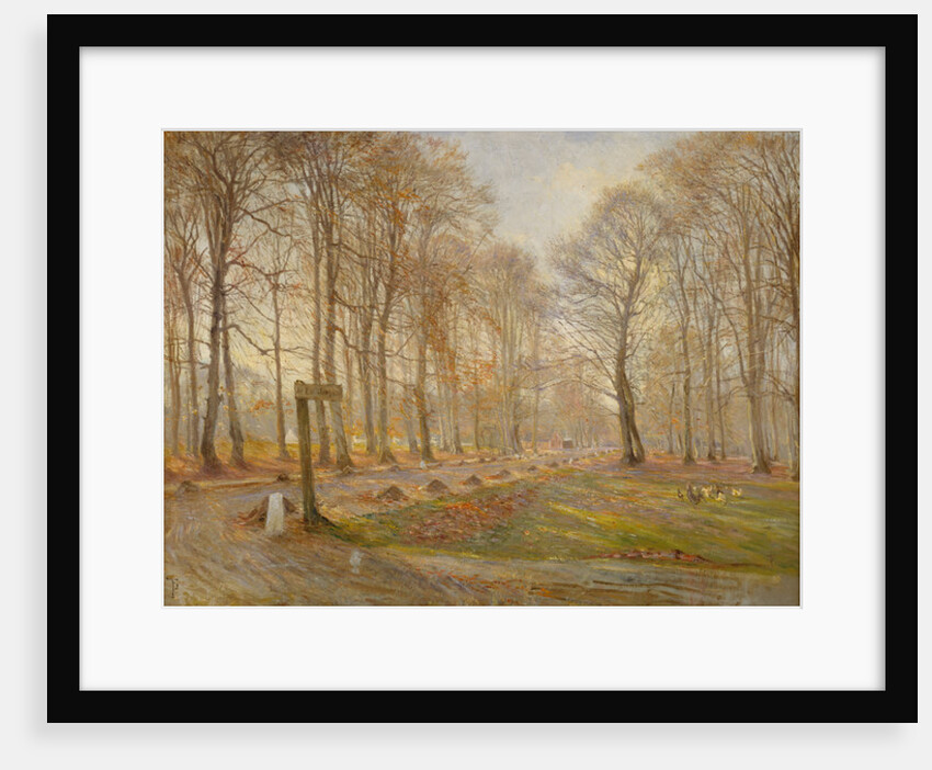 Late Autumn Day in the Jægersborg Deer Park, North of Copenhagen, 1886 by Theodor Esbern Philipsen