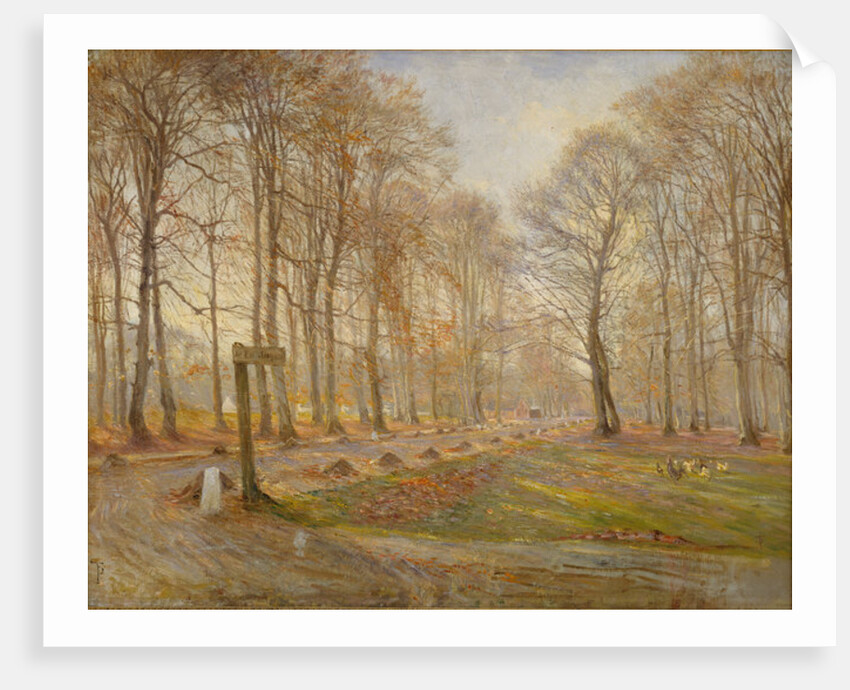 Late Autumn Day in the Jægersborg Deer Park, North of Copenhagen, 1886 by Theodor Esbern Philipsen