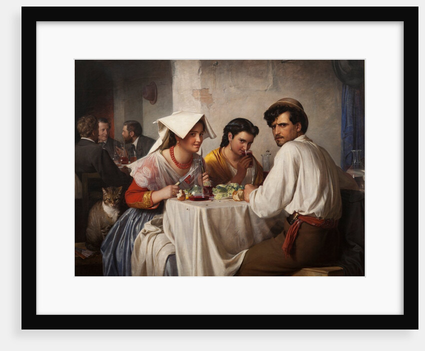 In a Roman Osteria, 1866 by Carl Bloch