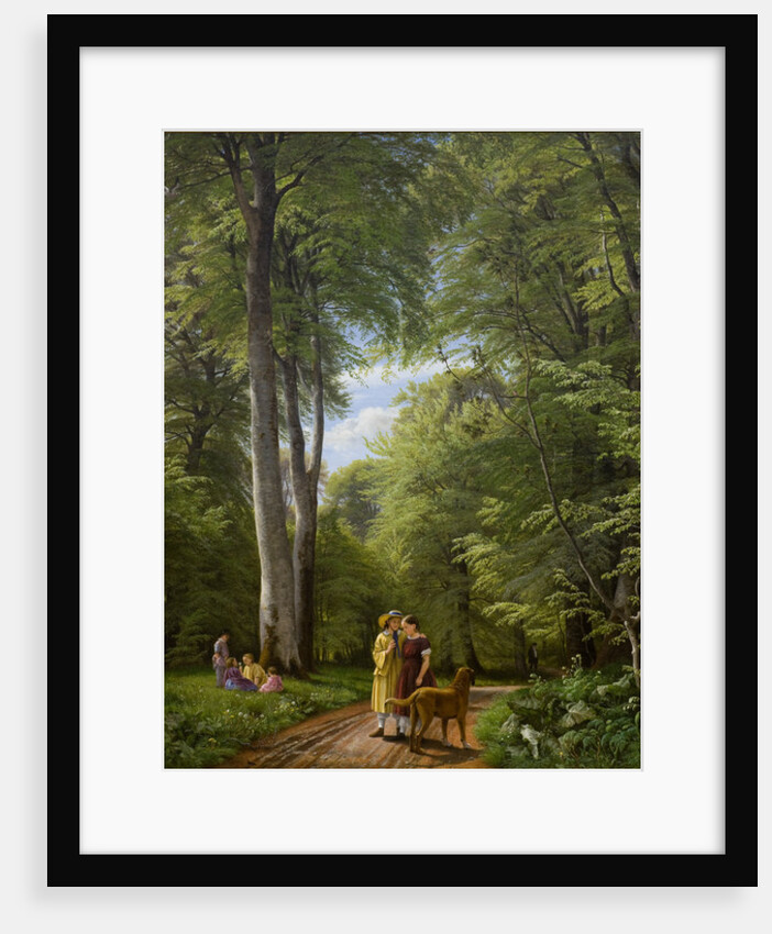 A Beech Wood in May near Iselingen Manor, Zealand, 1857 by Peter Christian Skovgaard