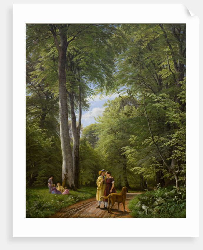 A Beech Wood in May near Iselingen Manor, Zealand, 1857 by Peter Christian Skovgaard