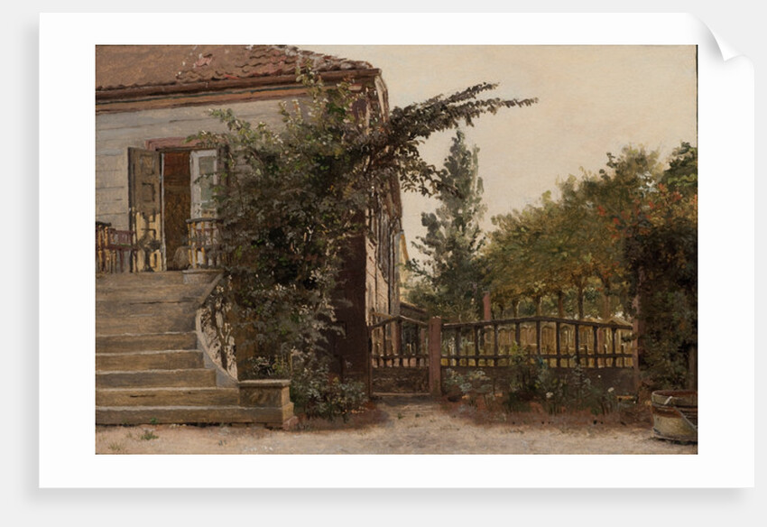 The Garden Steps Leading to the Artist’s Studio at Blegdammen outside Copenhagen, 1845 by Christen Schjellerup Kobke
