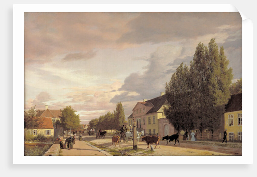 Morning View of Østerbro, 1836 by Christen Schjellerup Kobke