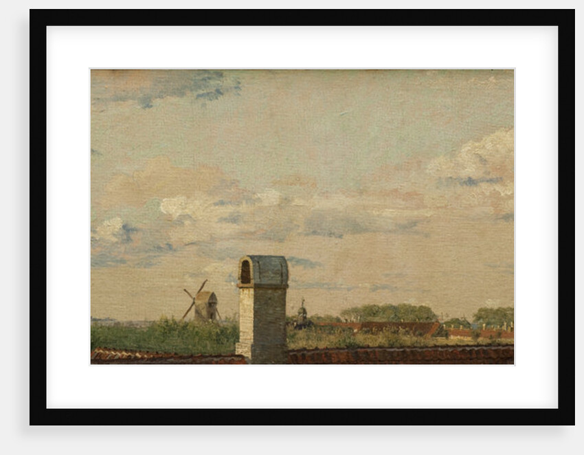 View from a Window in Toldbodvej Looking towards the Citadel in Copenhagen, c. 1833 by Christen Schjellerup Kobke