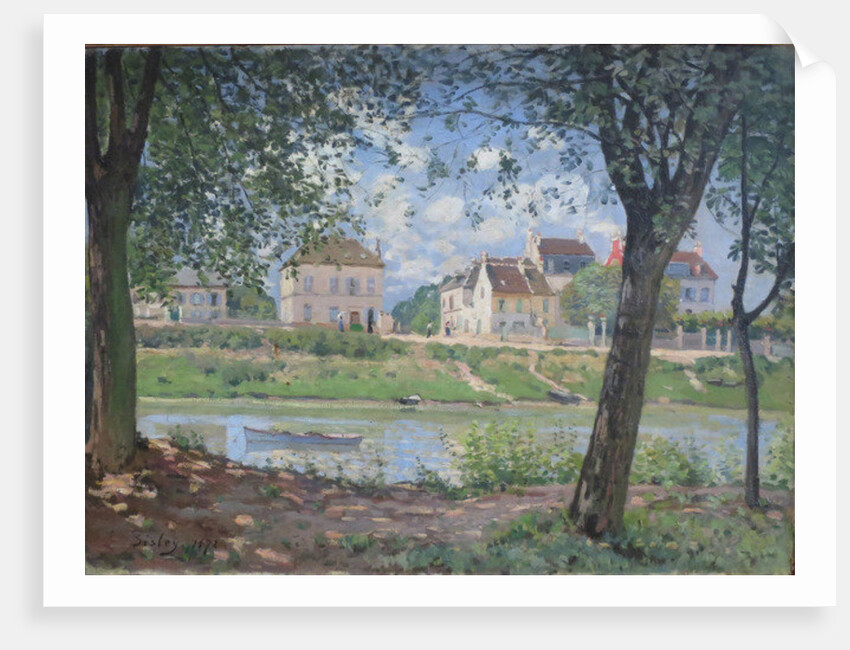 Villeneuve-la-Garenne, 1872 by Alfred Sisley