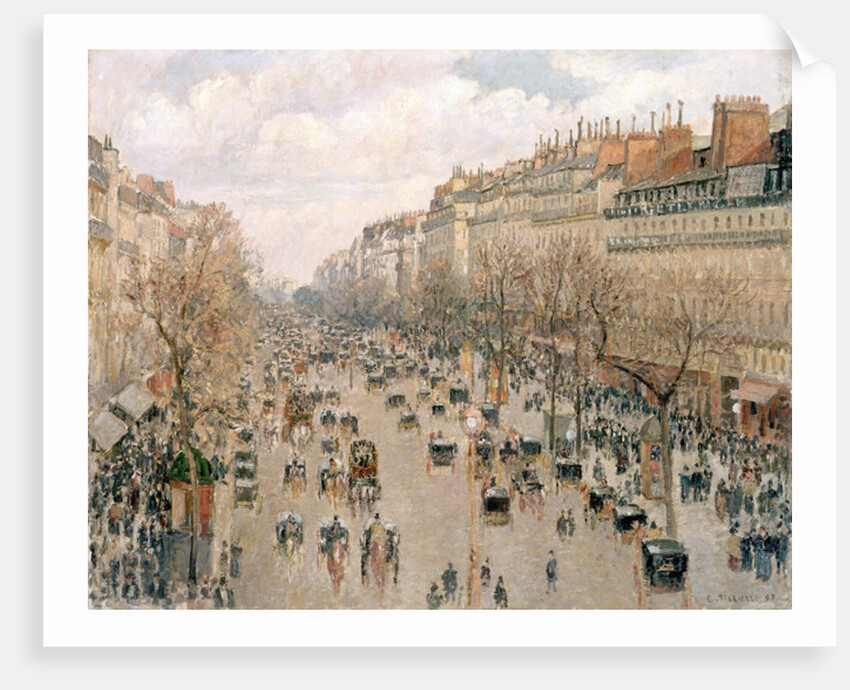 Boulevard Montmartre, Afternoon Sun, 1897 by Camille Pissarro