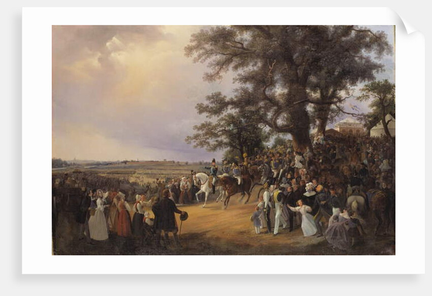 Review in Ladugardsgarde Fields During Tsar Nicholas' Visit in 1838 by Baron Karl-Stefan Bennet