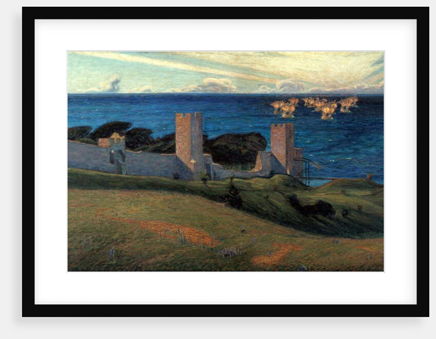 Vision. Scene from Visby, Gotland, 1894 by Sven Richard Bergh