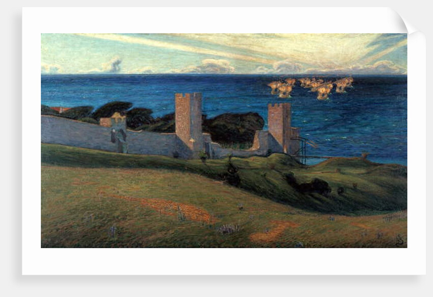 Vision. Scene from Visby, Gotland, 1894 by Sven Richard Bergh
