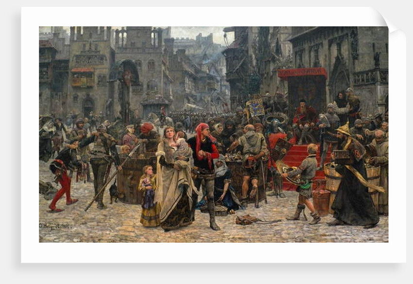 Valdemar IV Atterdag Holding Visby to Ransom, 1361, 1882 by Carl Gustaf Hellqvist