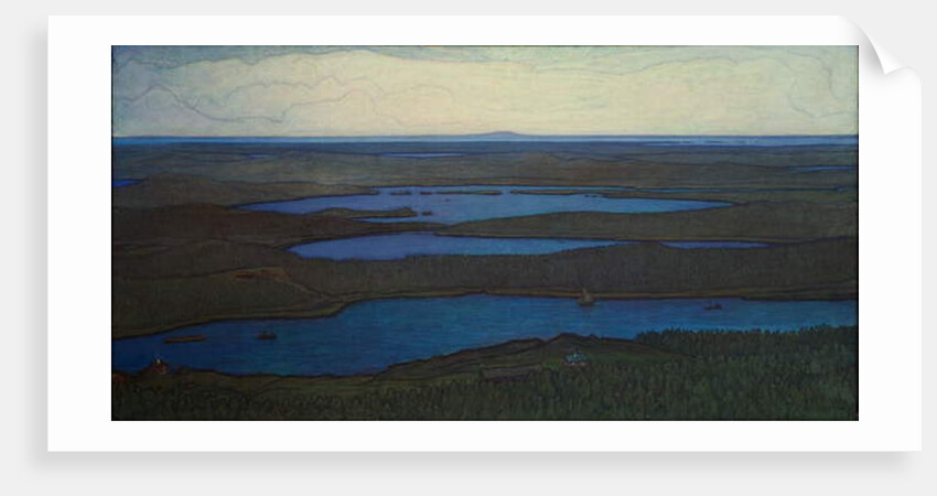 Over Forest and Lake, 1908 by Otto Hesselbom