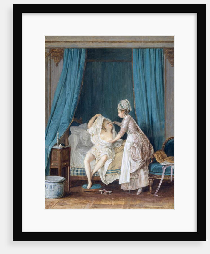 Lady Getting Out of Bed, 1776 by Niclas II Lafrensen