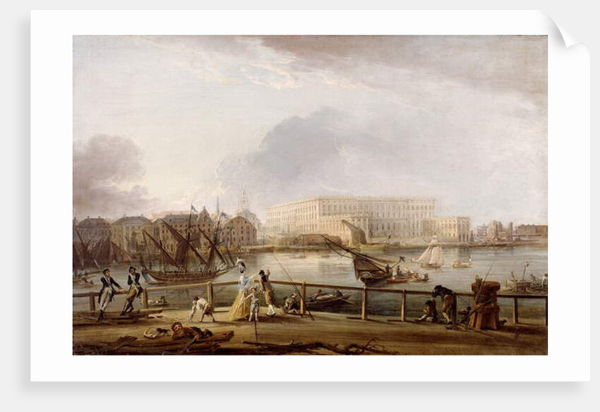View of Stockholm Palace from Blasieholmen by Elias Martin
