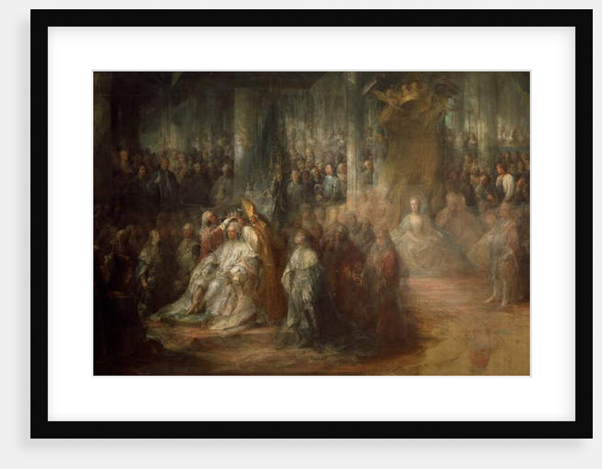 The Coronation of King Gustav III of Sweden by Carl Gustaf Pilo