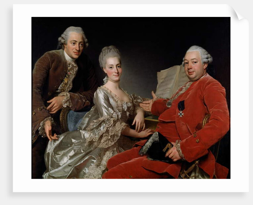 John Jennings Esq. and His Brother and Sister-in-Law, 1769 by Alexander Roslin