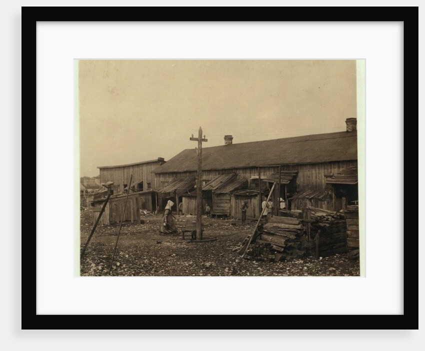Housing for about 50 employees of Maggioni Canning Co., Port Royal, South Carolina, surrounded by marsh and on an old shell pile, 1912 by Lewis Wickes Hine
