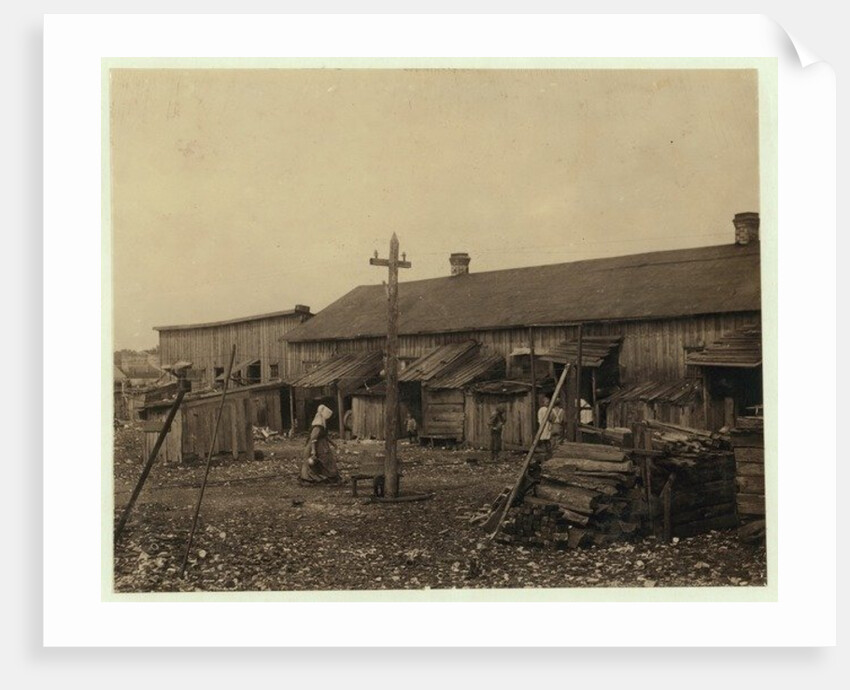 Housing for about 50 employees of Maggioni Canning Co., Port Royal, South Carolina, surrounded by marsh and on an old shell pile, 1912 by Lewis Wickes Hine