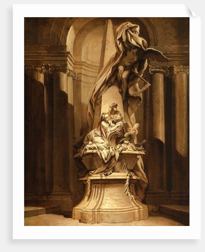 Monument to Mignard, c.1735 by Francois Boucher