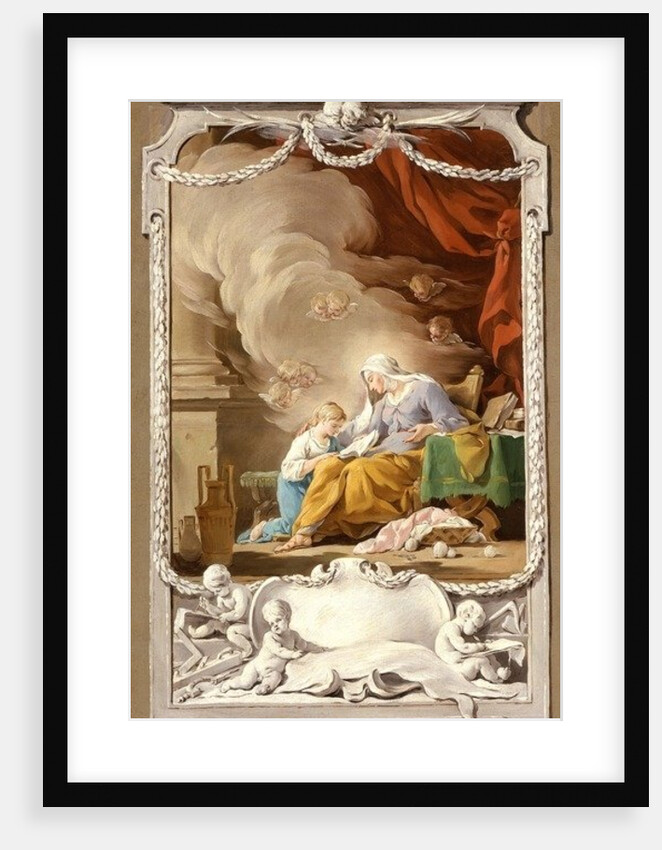 St Anne Revealing to the Virgin the Prophecy of Isaiah, c.1749 by Noel Halle