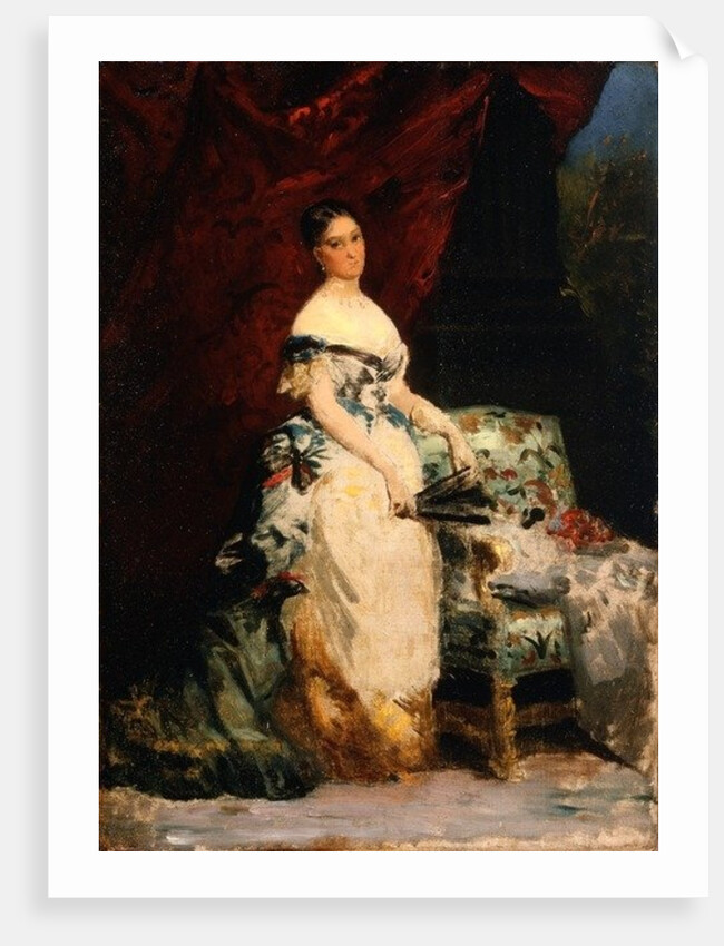 Portrait of Princess Brancaccio-Massimo, 1860-70 by Edouard Louis Dubufe