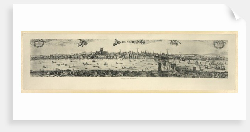 Panorama of London, 1616 by Nicolaes Jansz Visscher