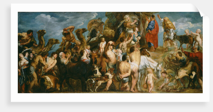 Moses Striking Water from the Rock, c.1645-50 by Jacob Jordaens