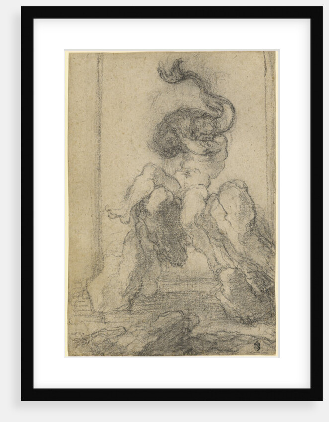 A Marine God with a Dolphin, 1652-3 by Gian Lorenzo Bernini