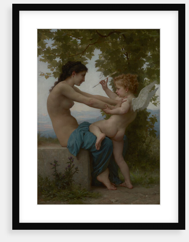 A Young Girl Defending Herself against Eros, c.1880 by William-Adolphe Bouguereau