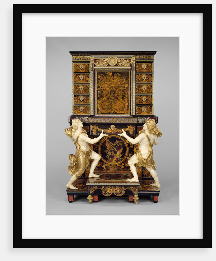 Cabinet on stand with medallions after Jean Varin, c.1675-80 by Andre Charles Boulle