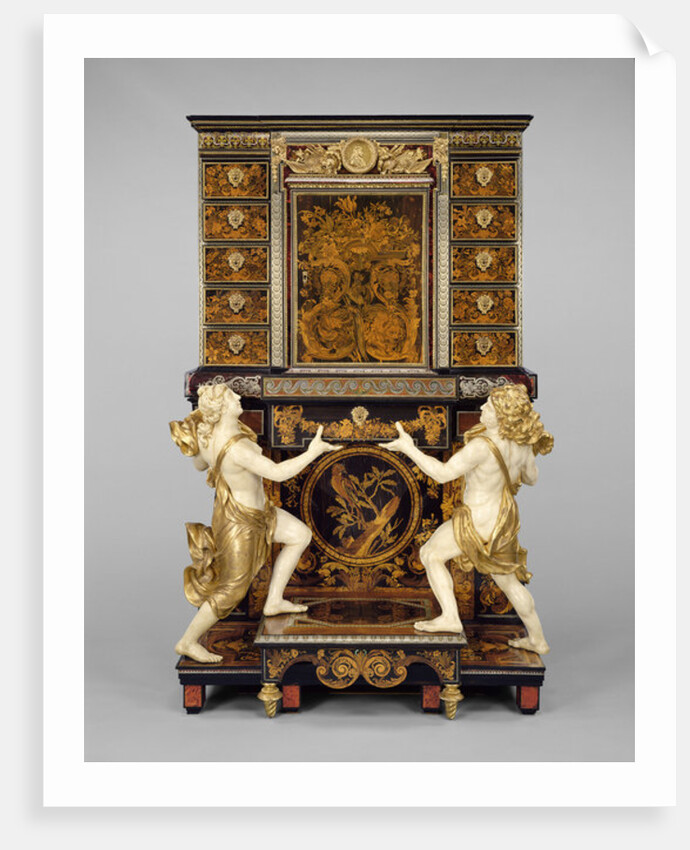 Cabinet on stand with medallions after Jean Varin, c.1675-80 by Andre Charles Boulle