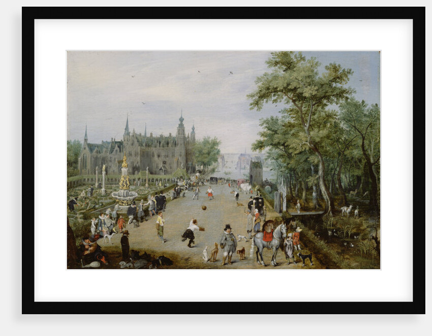 A Jeu de Paume Before a Country Palace, c.1614 by Adriaen Pietersz. van de Venne