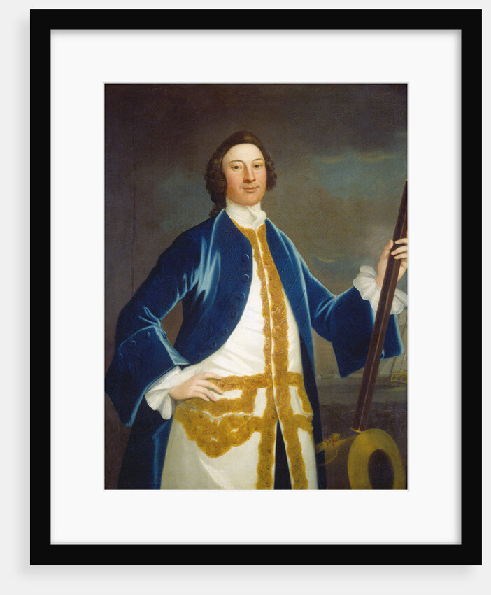 Unidentified British naval officer, c.1745 by John Wollaston