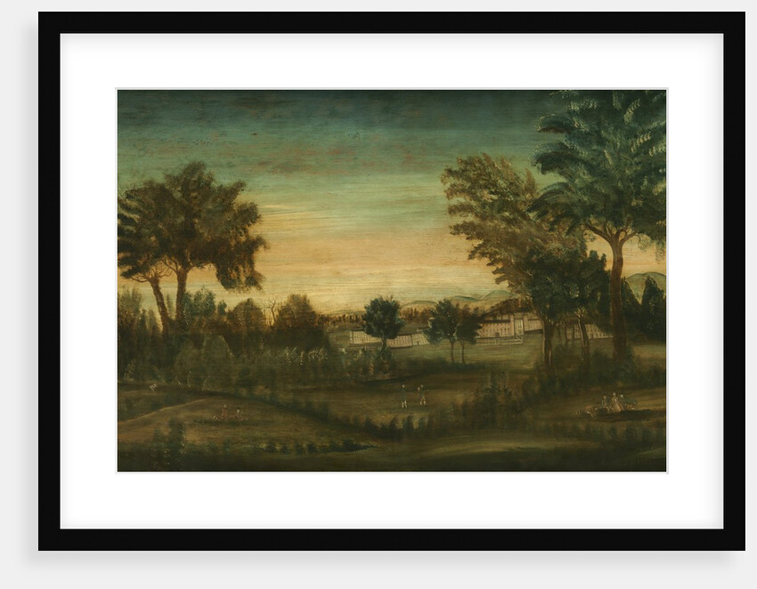 Landscape with Buildings, late 18th century by American School