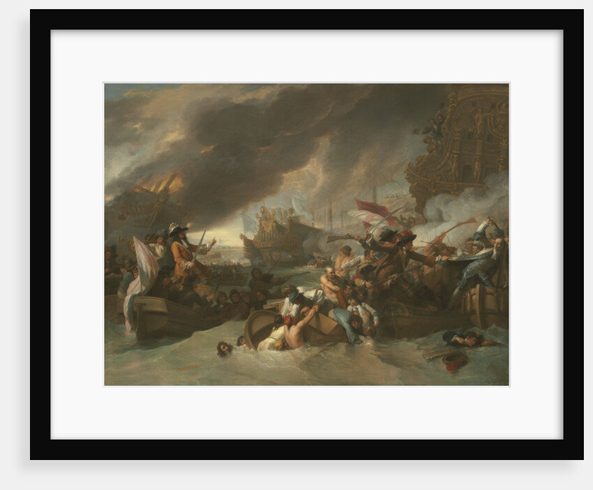 The Battle of La Hogue, c.1778 by Benjamin West