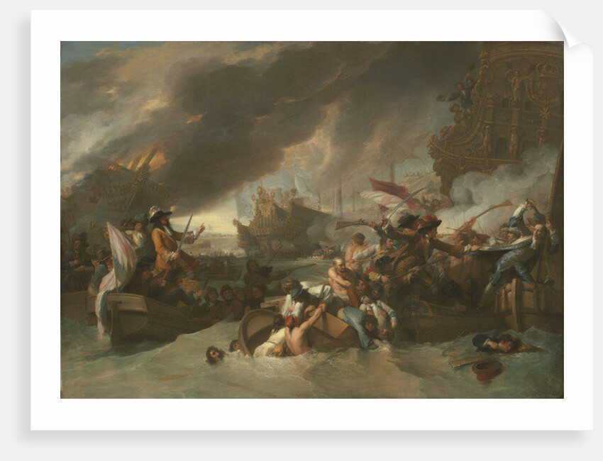 The Battle of La Hogue, c.1778 by Benjamin West