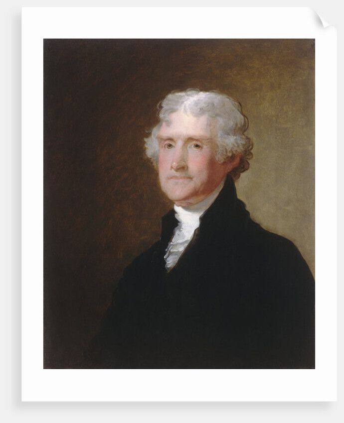 Thomas Jefferson, c.1821 by Gilbert Stuart