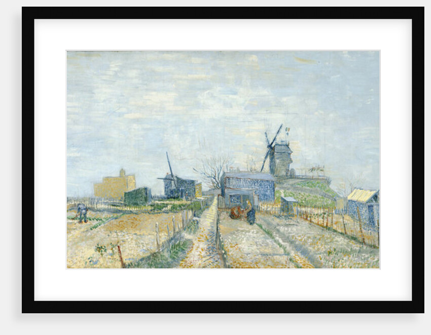Vegetable Gardens and the Moulin de Blute-Fin on Montmartre, 1887 by Vincent van Gogh