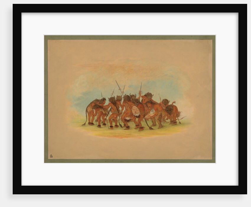 Mandan Buffalo Dance, 1861 by George Catlin