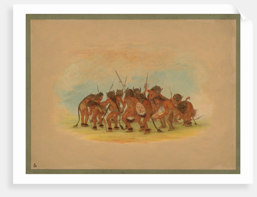 Mandan Buffalo Dance, 1861 by George Catlin