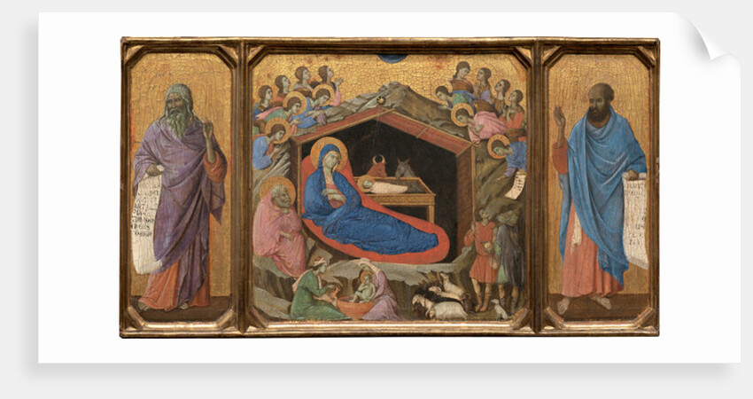 The Nativity with the Prophets Isaiah and Ezekiel, 1308-11 by Duccio di Buoninsegna