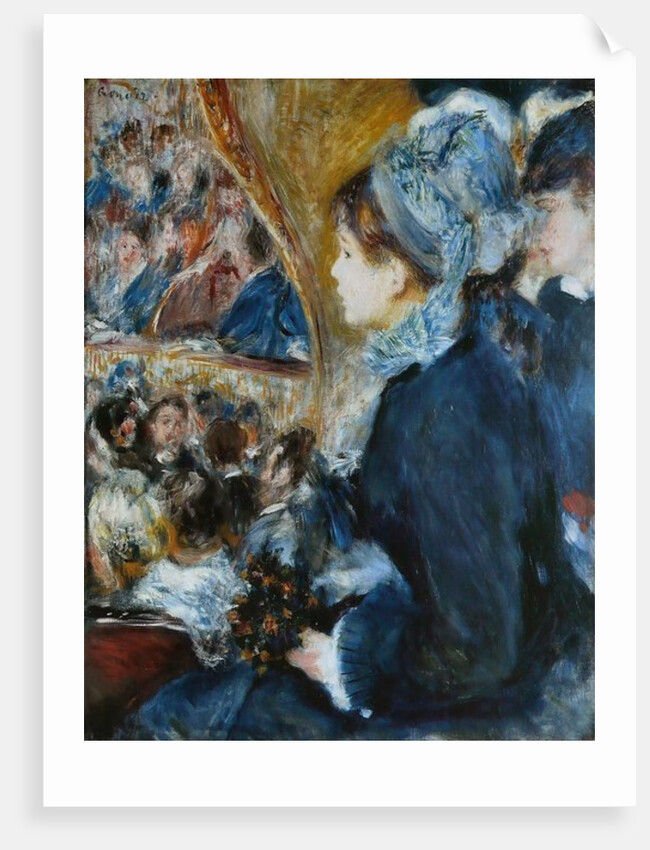 At the Theatre, 1876-7 by Pierre Auguste Renoir
