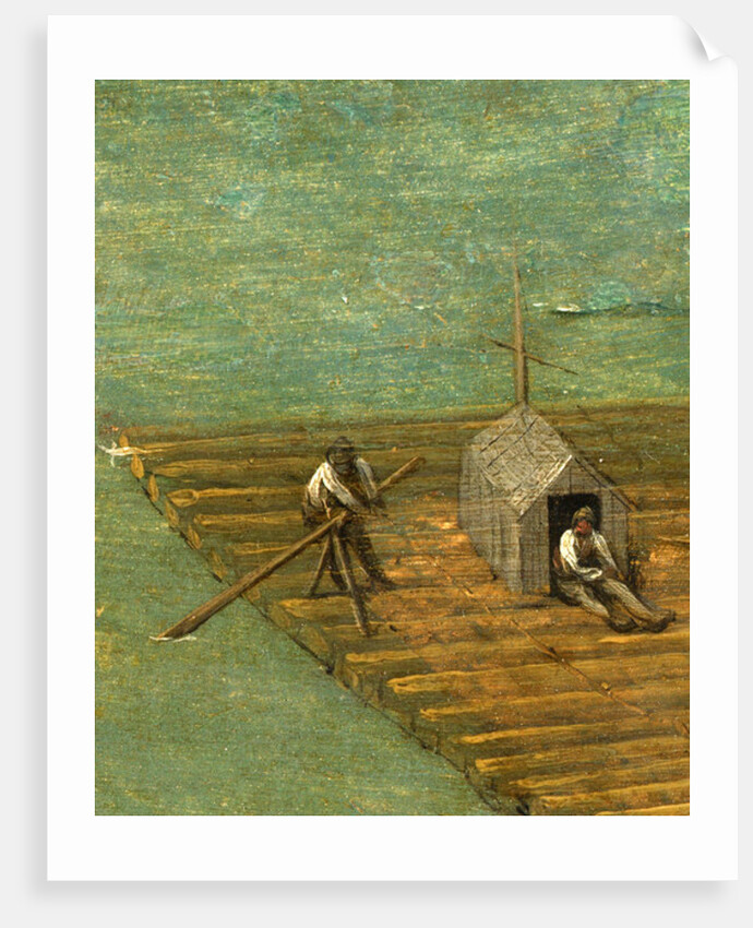 Raft detail from Tower of Babel, 1563 by Pieter the Elder Bruegel