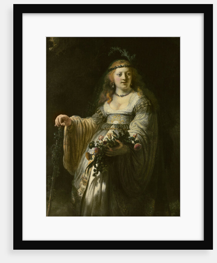 Saskia van Uylenburgh in Arcadian Costume, 1635 by Rembrandt Harmensz. van Rijn