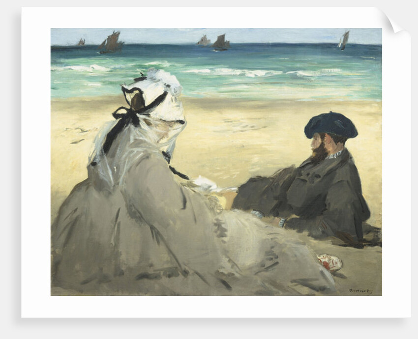 On the Beach, 1873 by Edouard Manet