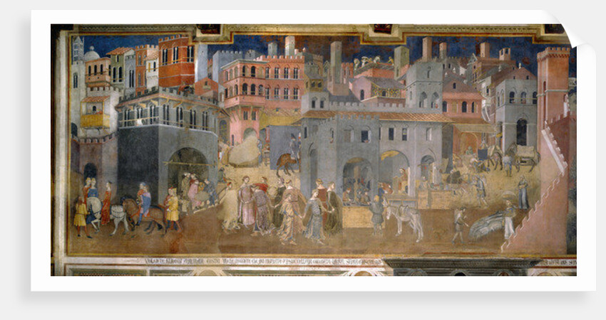 The Effects of Good Government in the City, 1337-1343 by Ambrogio Lorenzetti