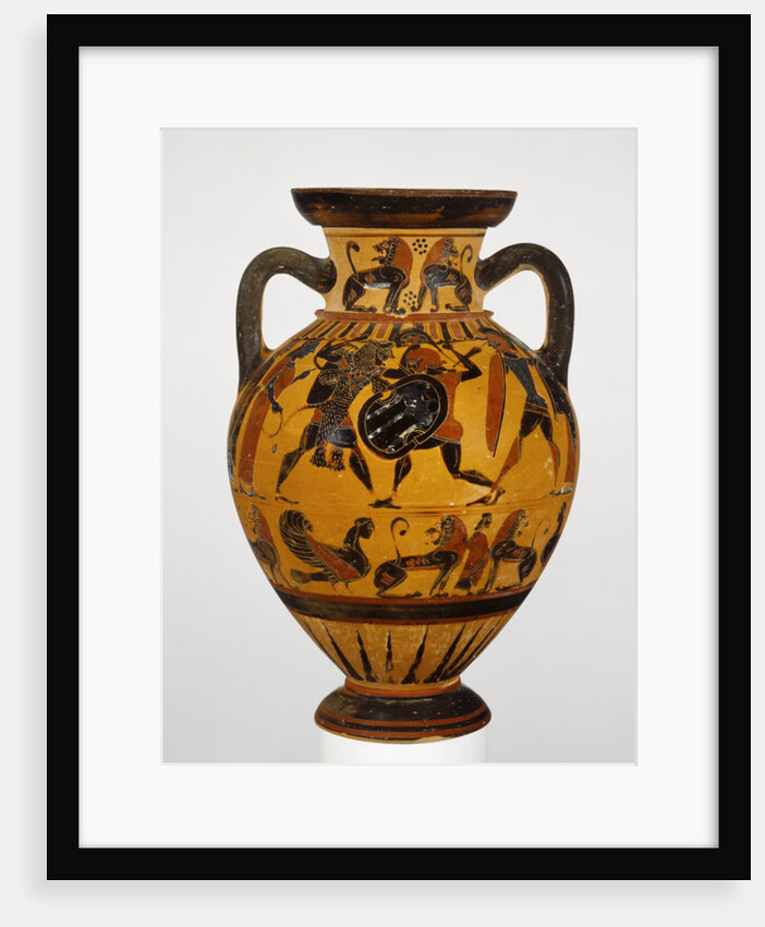 Euboean black-figure neck amphora, c.570-60 BC by Greek school