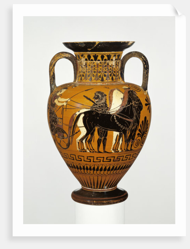 Attic black-figure neck amphora with apotheosis of Heracles, c.530-20 BC by Greek school