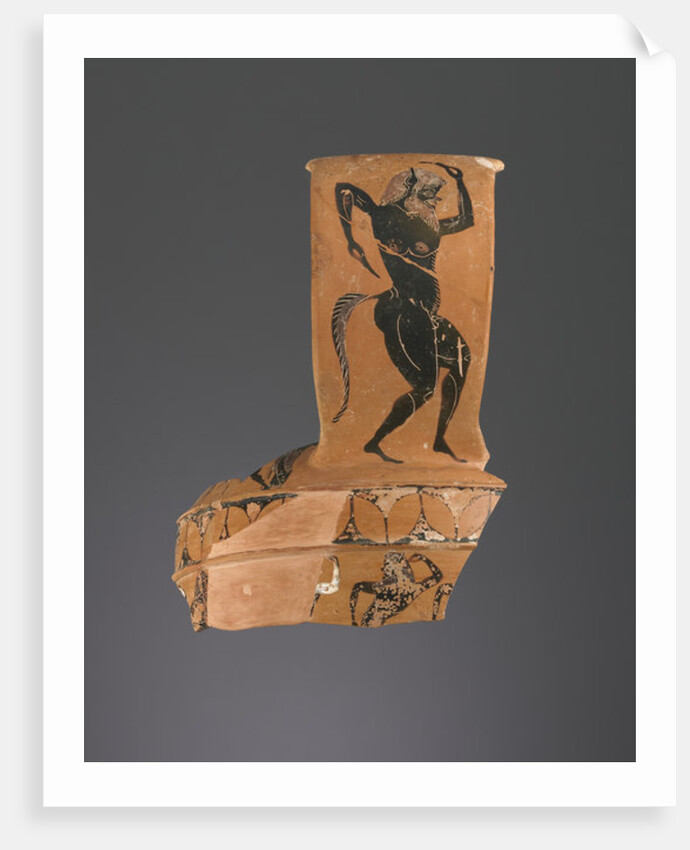 Athenian Attic black-figure Nikosthenic amphora fragment, c.550-40 BC by Greek school