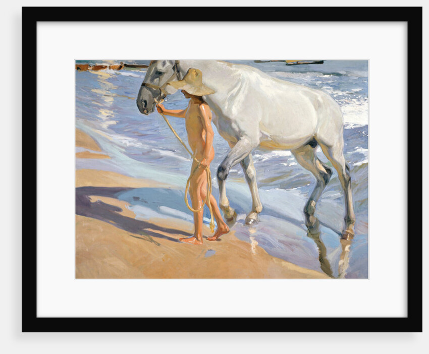 Washing the Horse, 1909 by Joaquin Sorolla y Bastida
